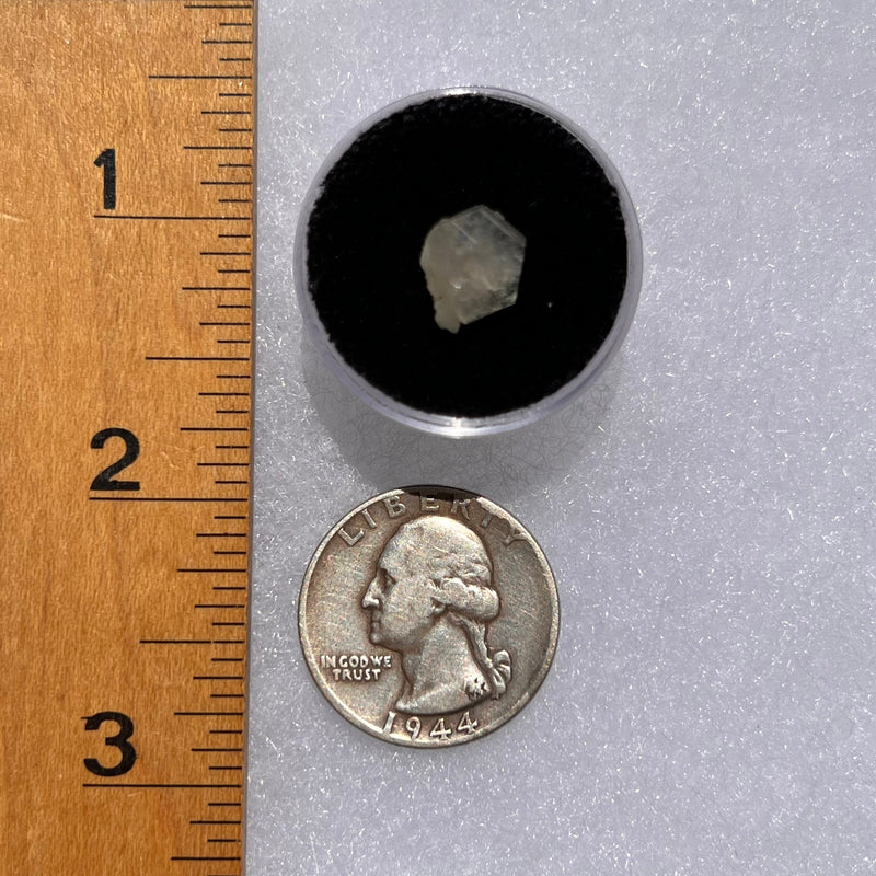 Phenacite Crystal #19-Moldavite Life