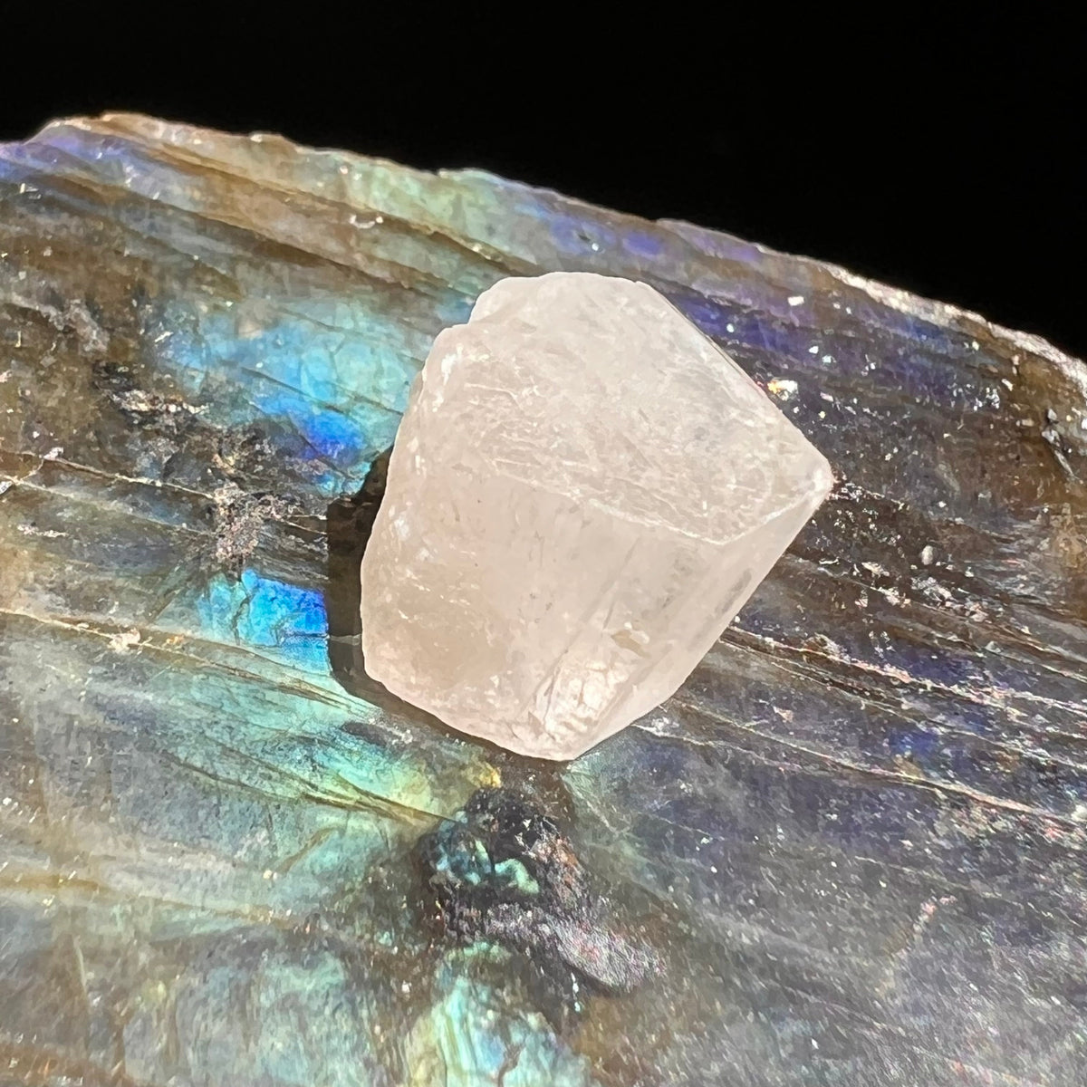 Phenacite Crystal #21-Moldavite Life