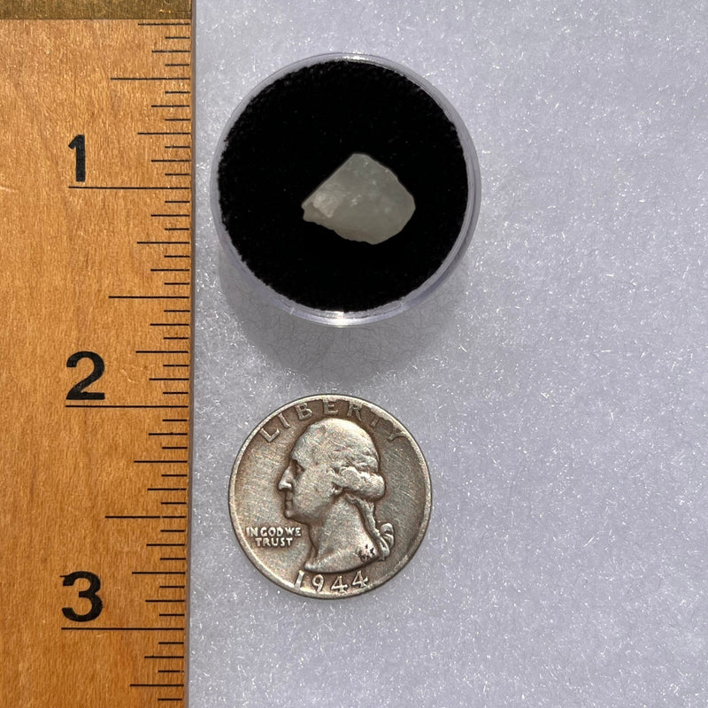 Phenacite Crystal #22-Moldavite Life