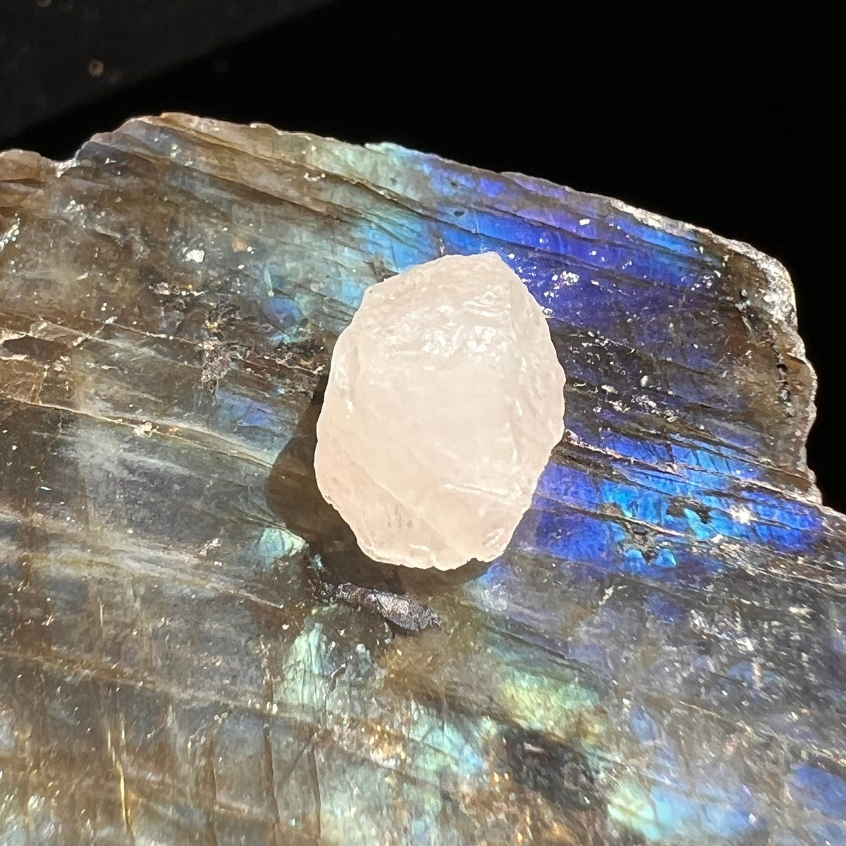 Phenacite Crystal #22-Moldavite Life