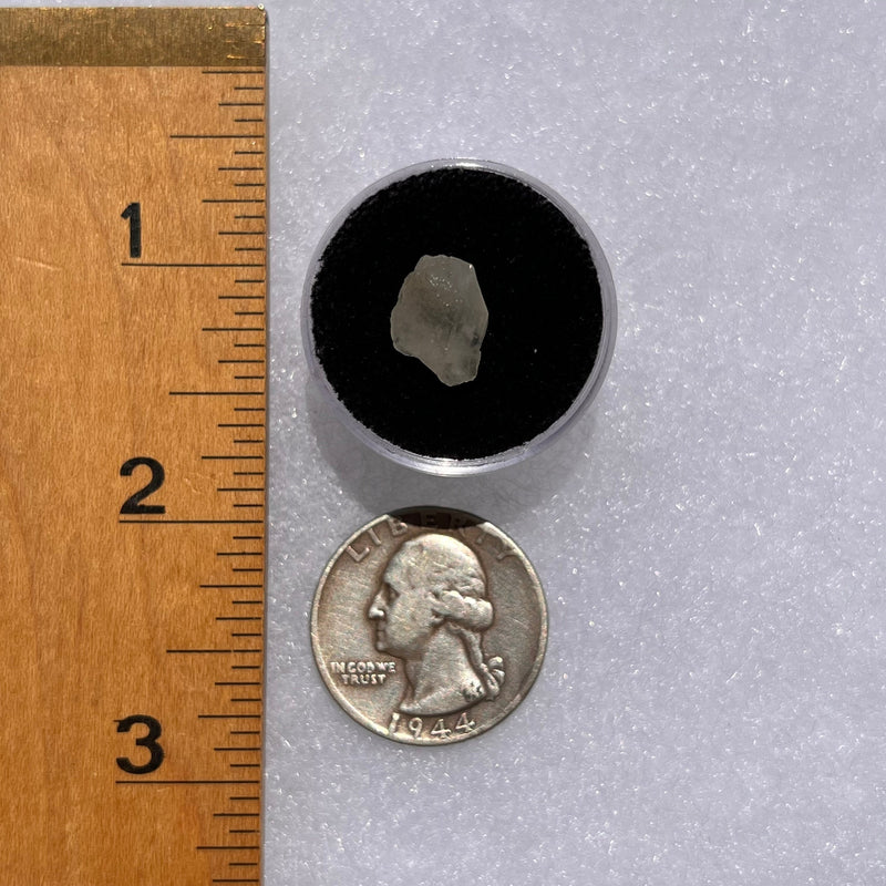 Phenacite Crystal #23-Moldavite Life