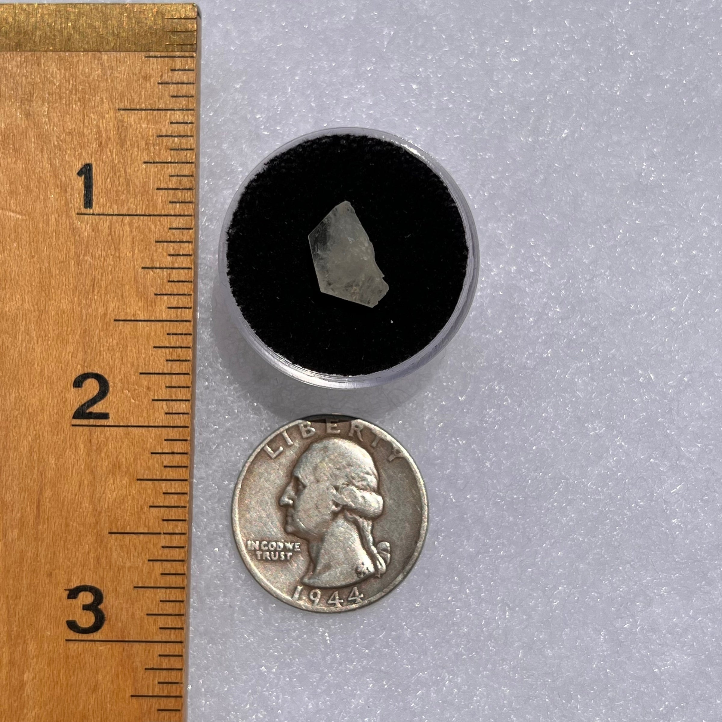 Phenacite Crystal #43-Moldavite Life