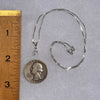 Phenacite & Garnet Necklace Sterling Silver #5380-Moldavite Life