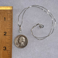 Phenacite & Garnet Necklace Sterling Silver #5381-Moldavite Life