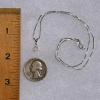 Phenacite & Garnet Necklace Sterling Silver #5382-Moldavite Life