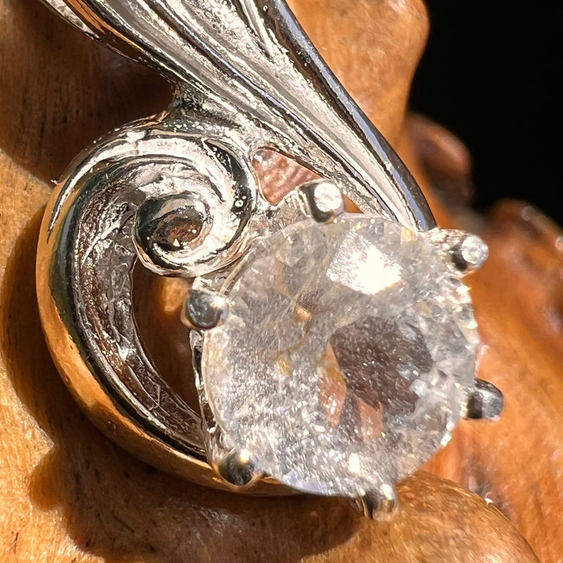 Phenacite Gem Pendant Sterling Silver #5351-Moldavite Life