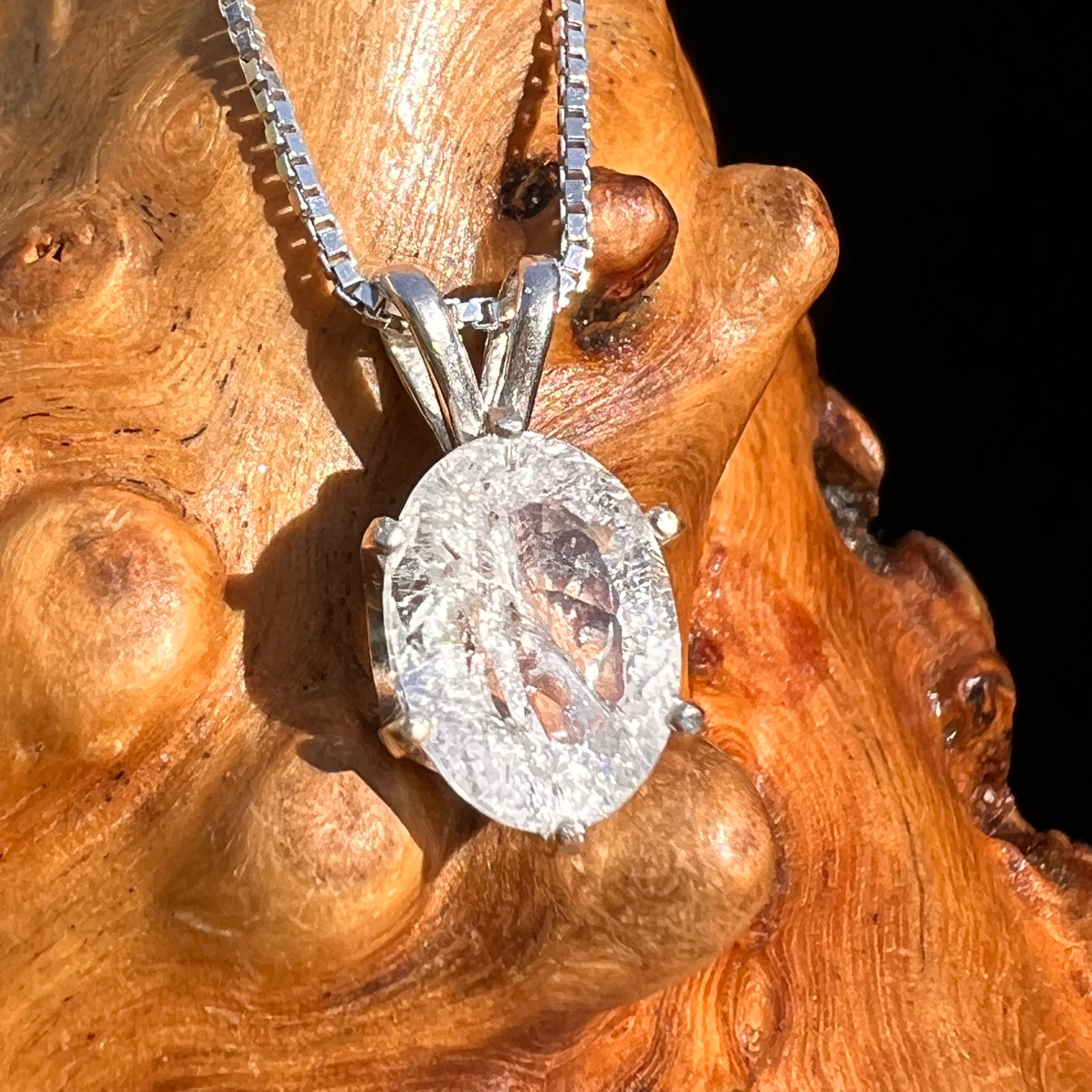 Phenakite Phenacite Pendant Necklace Sterling Silver Moldavite Life