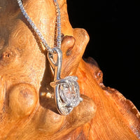 Phenacite Pendant Necklace Sterling Silver #5297A-Moldavite Life