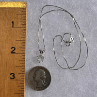Phenacite Pendant Necklace Sterling Silver #5306A-Moldavite Life