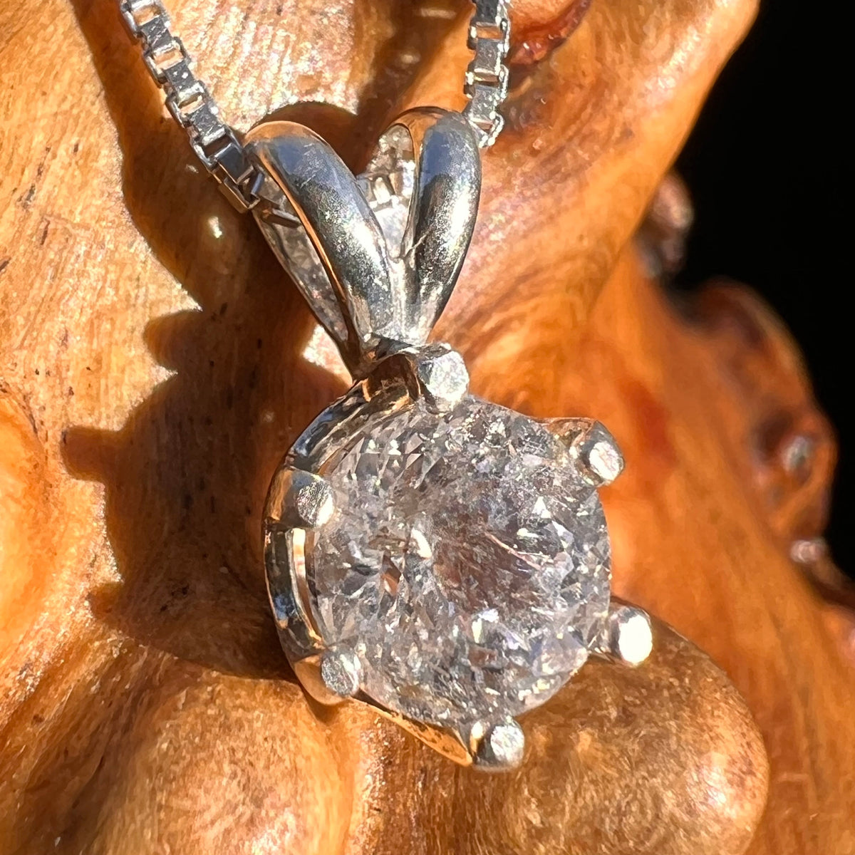 Phenacite Pendant Necklace Sterling Silver #5307A-Moldavite Life