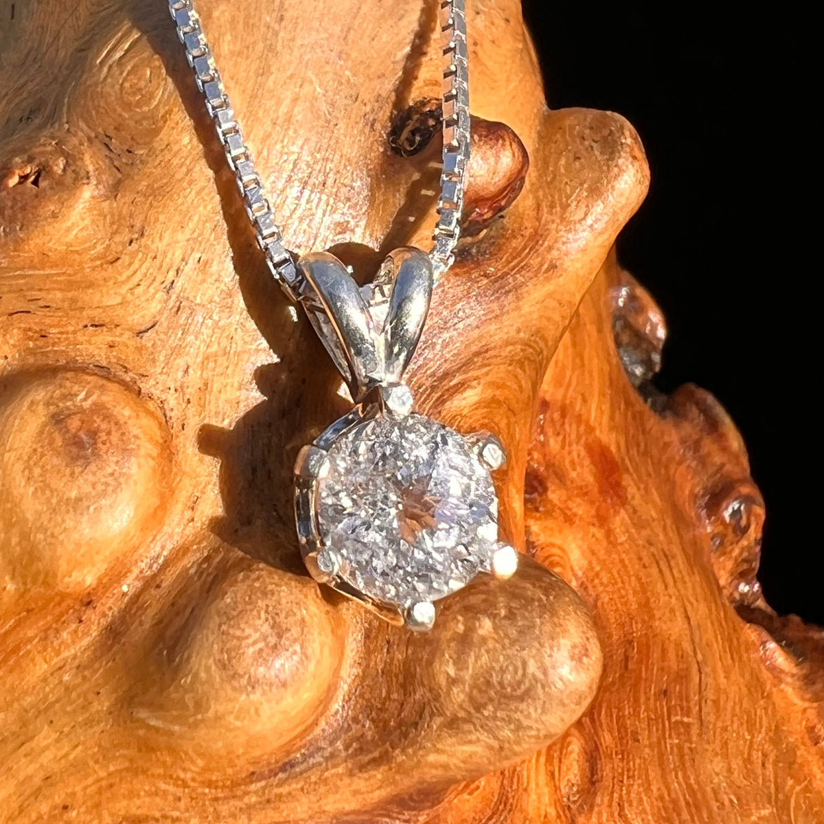 Phenacite Pendant Necklace Sterling Silver #5307A-Moldavite Life