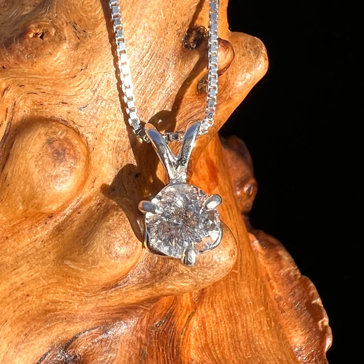 Phenacite Pendant Necklace Sterling Silver #5308A-Moldavite Life