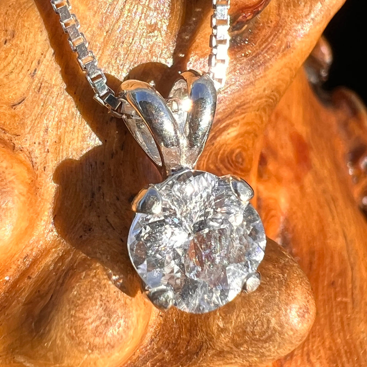 Phenacite Pendant Necklace Sterling Silver #5312-Moldavite Life