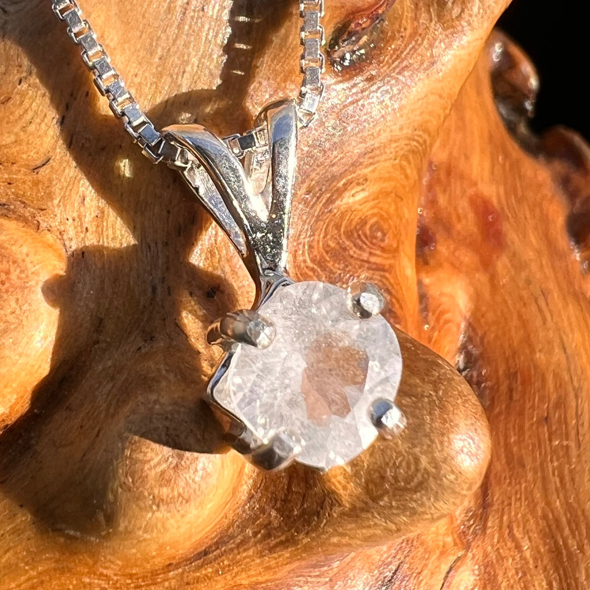 Phenacite Pendant Necklace Sterling Silver #5316-Moldavite Life