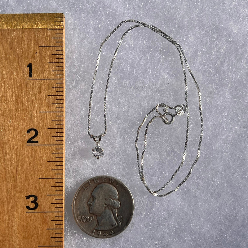 Phenacite Pendant Necklace Sterling Silver #5321-Moldavite Life