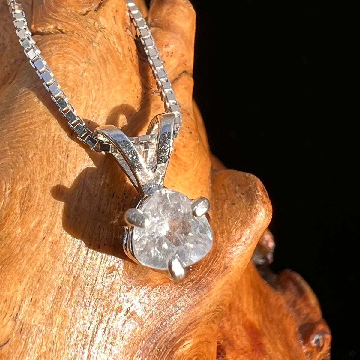 Phenacite Pendant Necklace Sterling Silver #5322-Moldavite Life