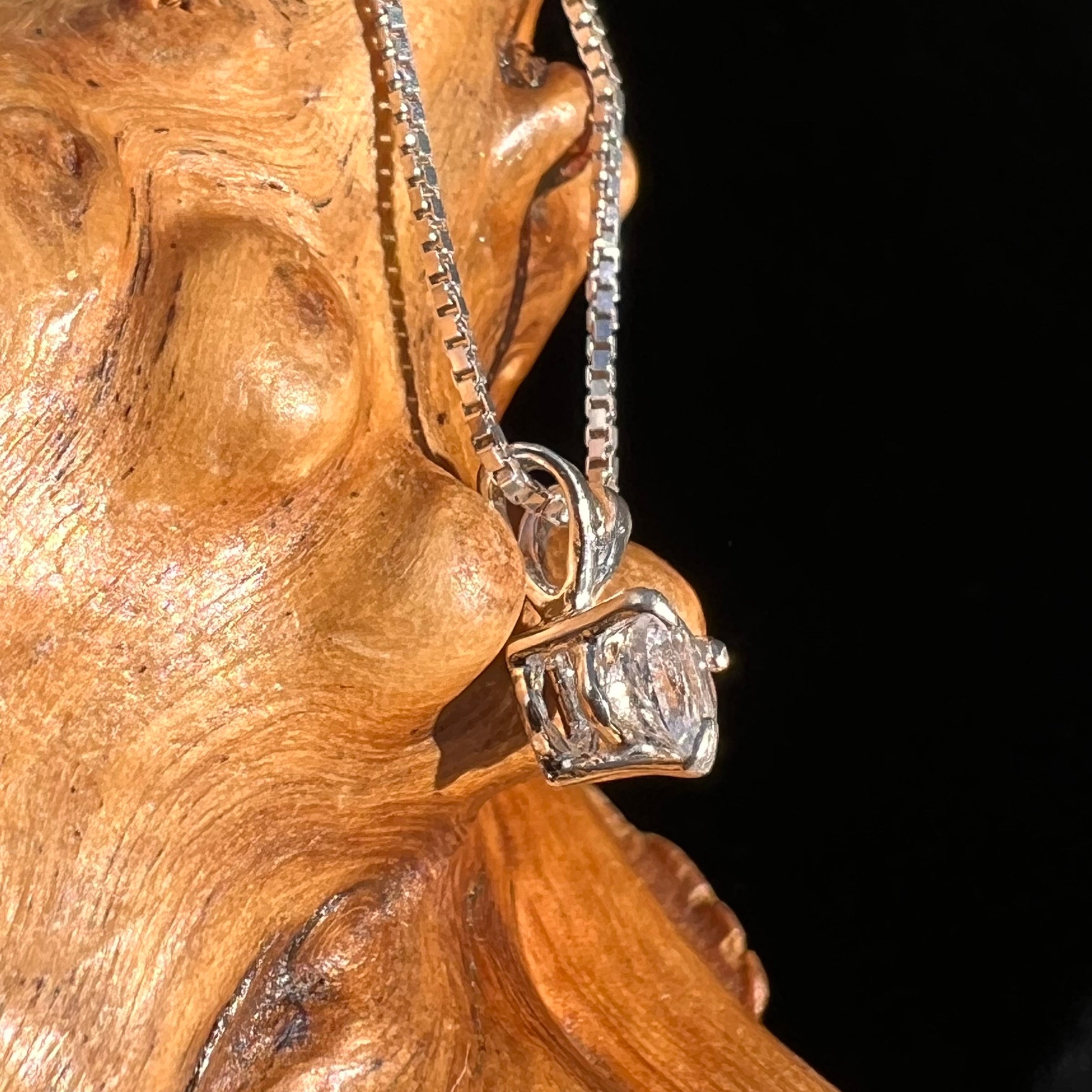 Phenacite Pendant Necklace Sterling Silver #5325-Moldavite Life