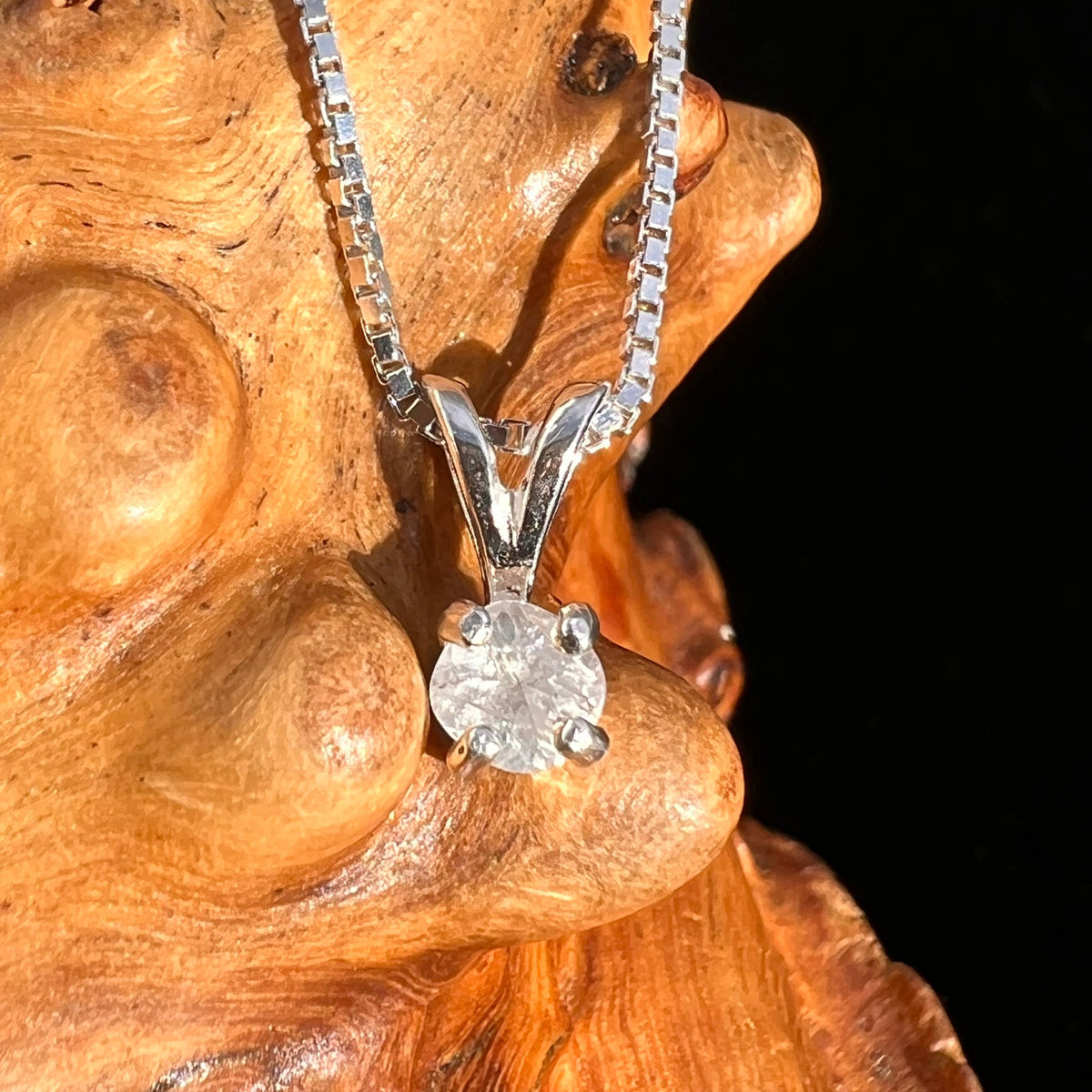 Phenacite Pendant Necklace Sterling Silver #5336-Moldavite Life