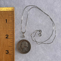 Phenacite Pendant Necklace Sterling Silver #5337-Moldavite Life