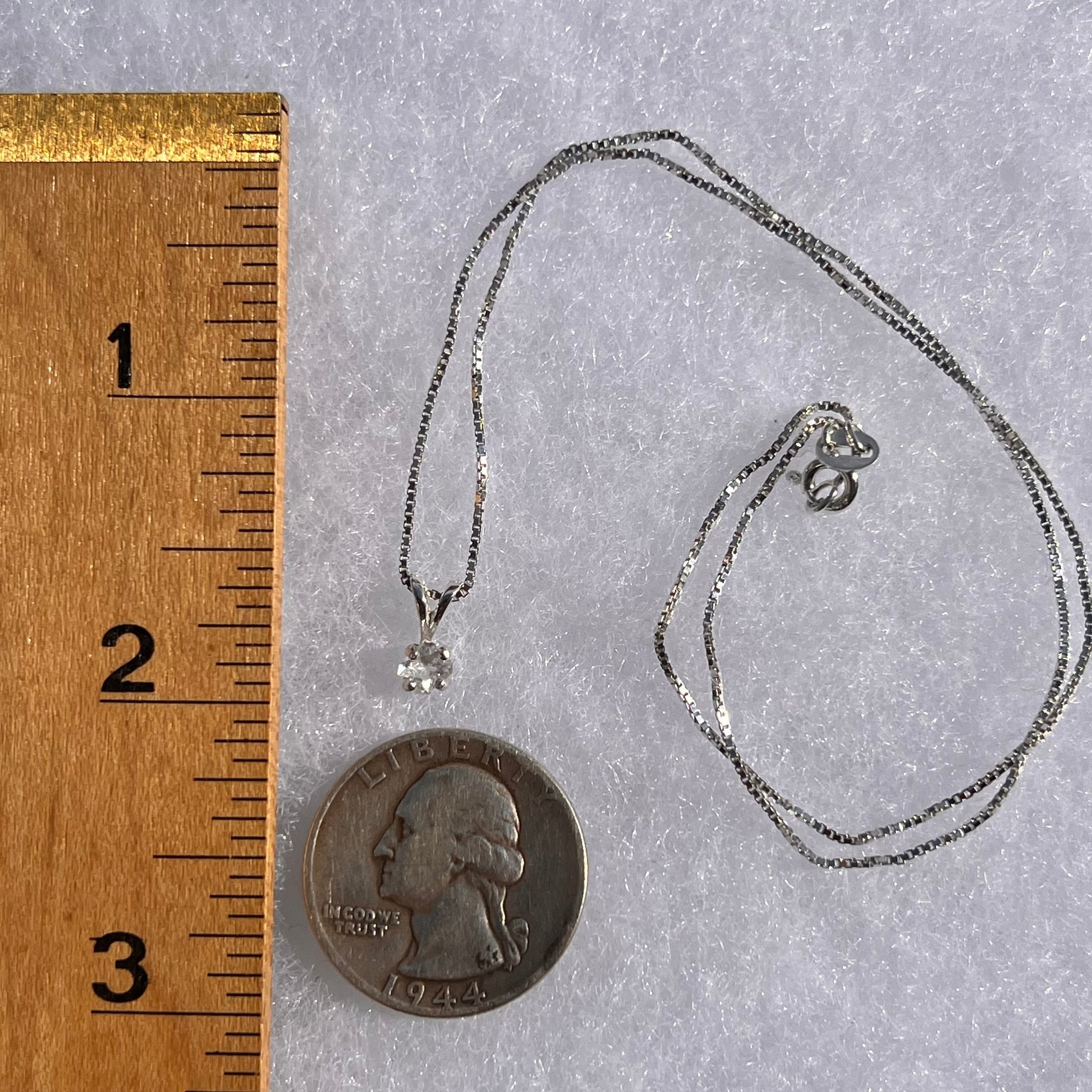 Phenacite Pendant Necklace Sterling Silver #5340-Moldavite Life
