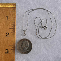 Phenacite Pendant Necklace Sterling Silver #5341-Moldavite Life