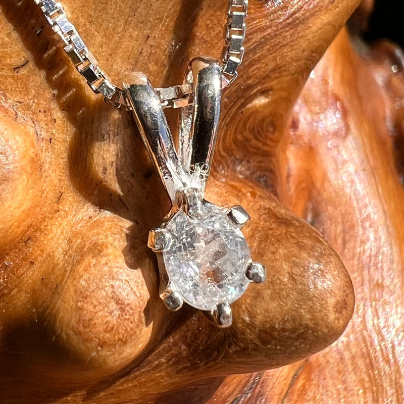Phenacite Pendant Necklace Sterling Silver #5342-Moldavite Life