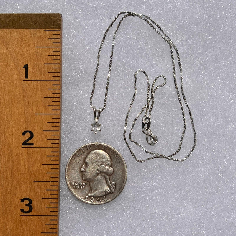 Phenacite Pendant Necklace Sterling Silver #5344-Moldavite Life