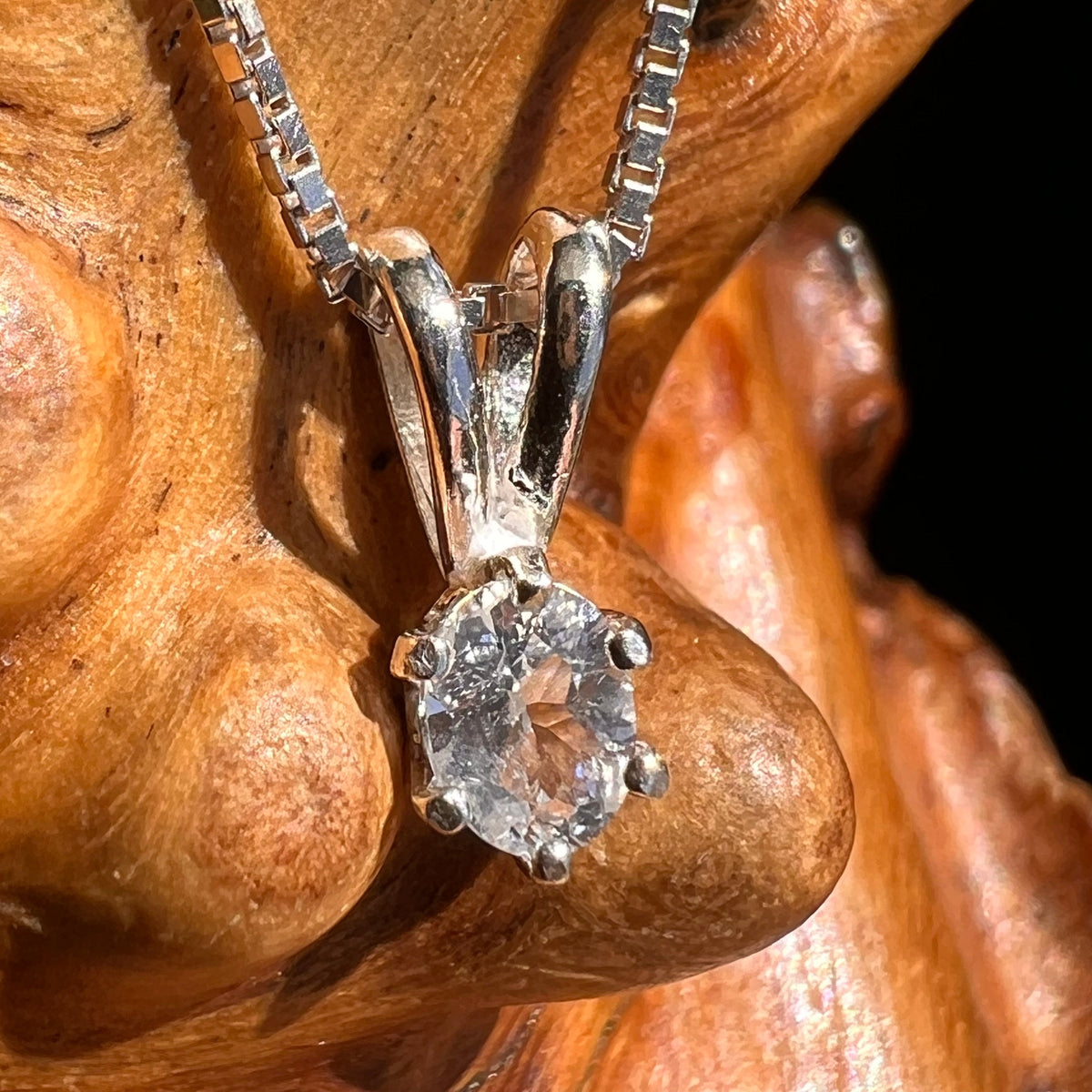 Phenacite Pendant Necklace Sterling Silver #5346-Moldavite Life