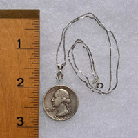 Phenacite Pendant Necklace Sterling Silver #5348-Moldavite Life