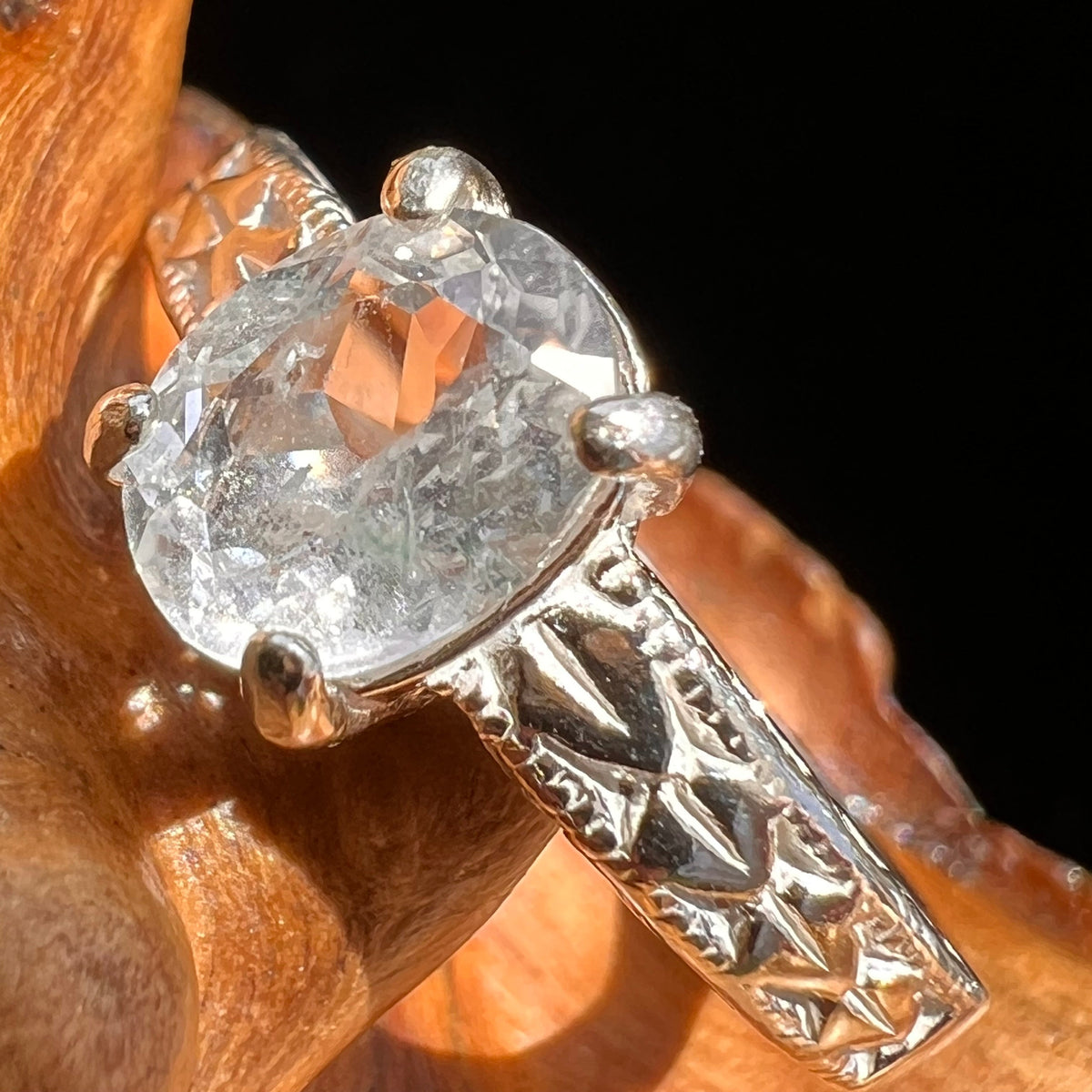 Phenacite Ring Sterling Silver Size 6.75 #5360-Moldavite Life
