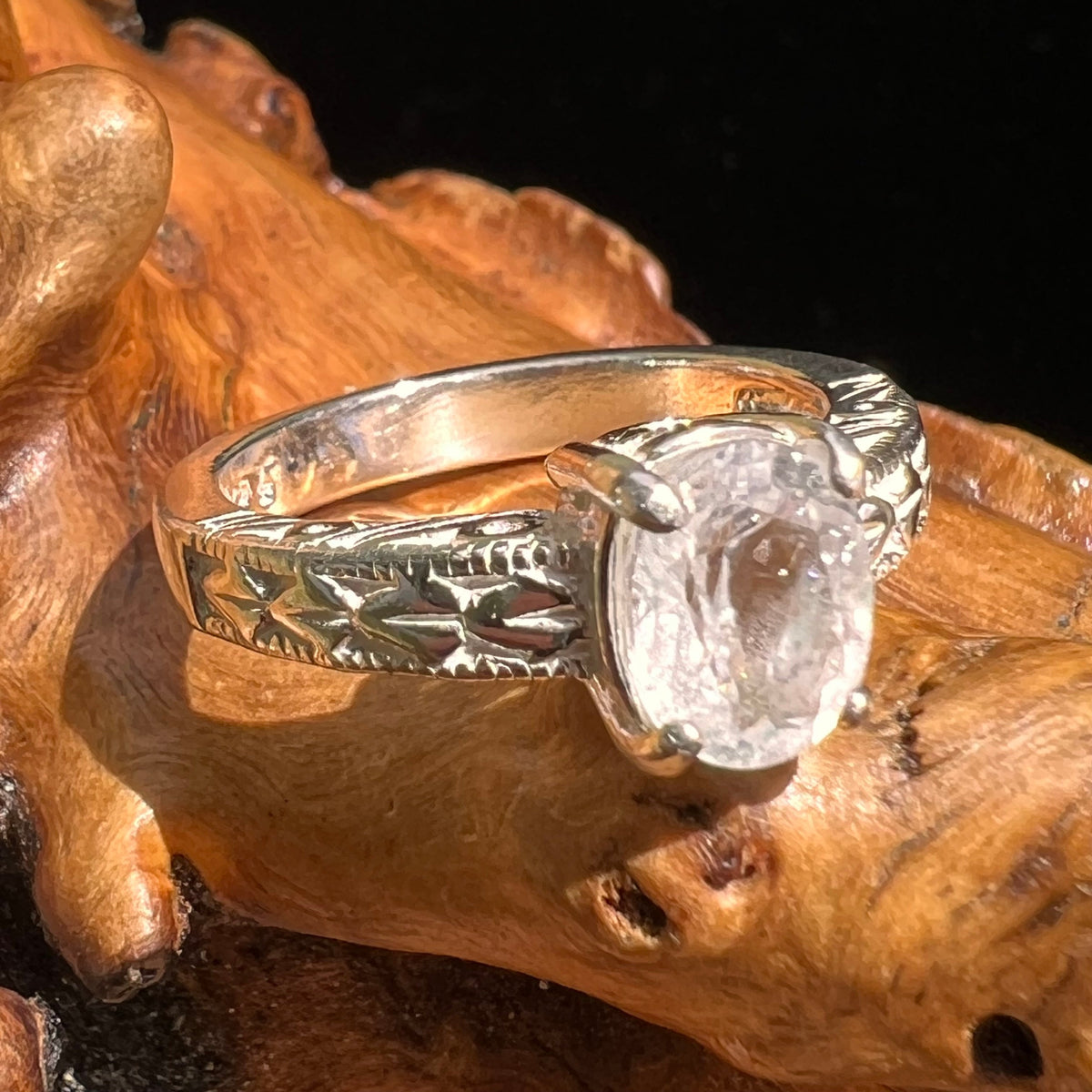 Phenacite Ring Sterling Silver Size 6.75 #5360-Moldavite Life