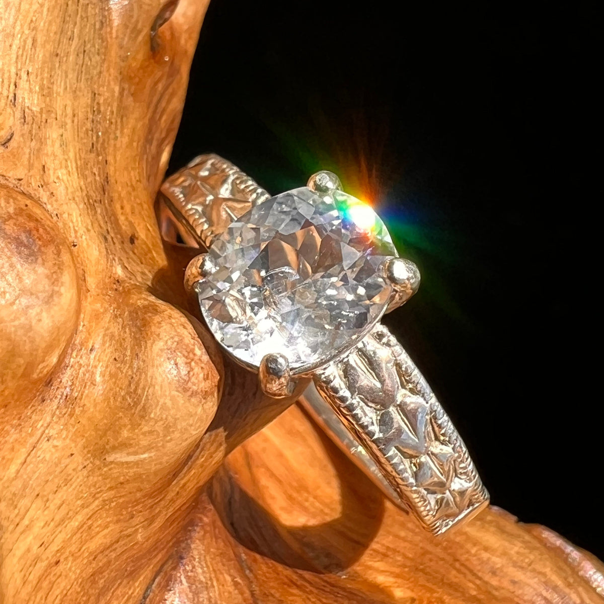 Phenacite Ring Sterling Silver Size 7.5 #5358-Moldavite Life