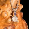 Phenakite & Amethyst Necklace Sterling #6950-Moldavite Life