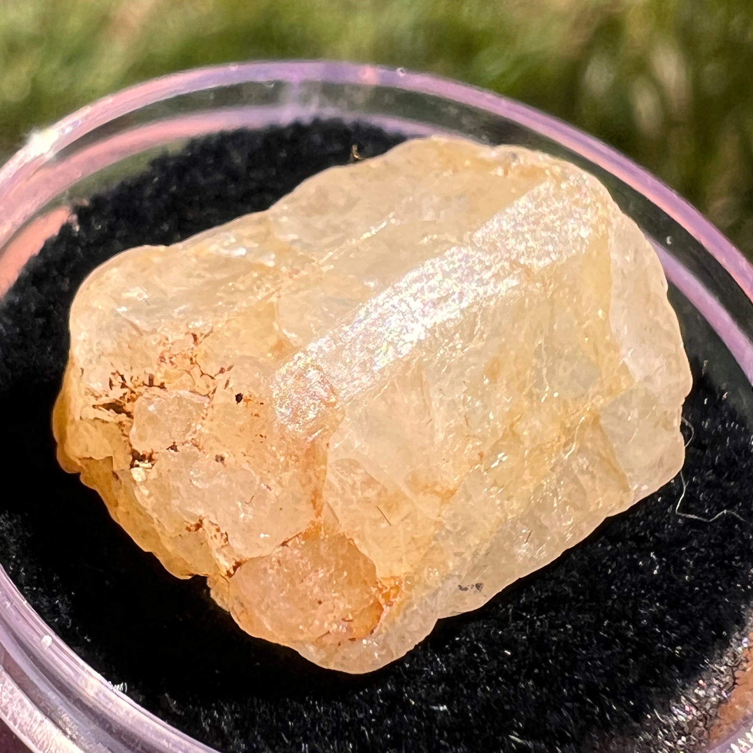 Phenakite Crystal #55-Moldavite Life