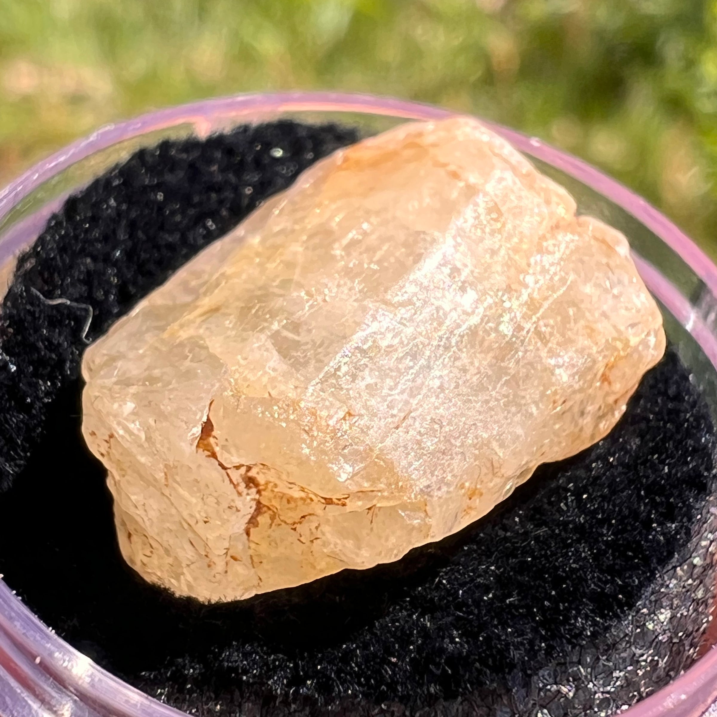 Phenakite Crystal #55-Moldavite Life