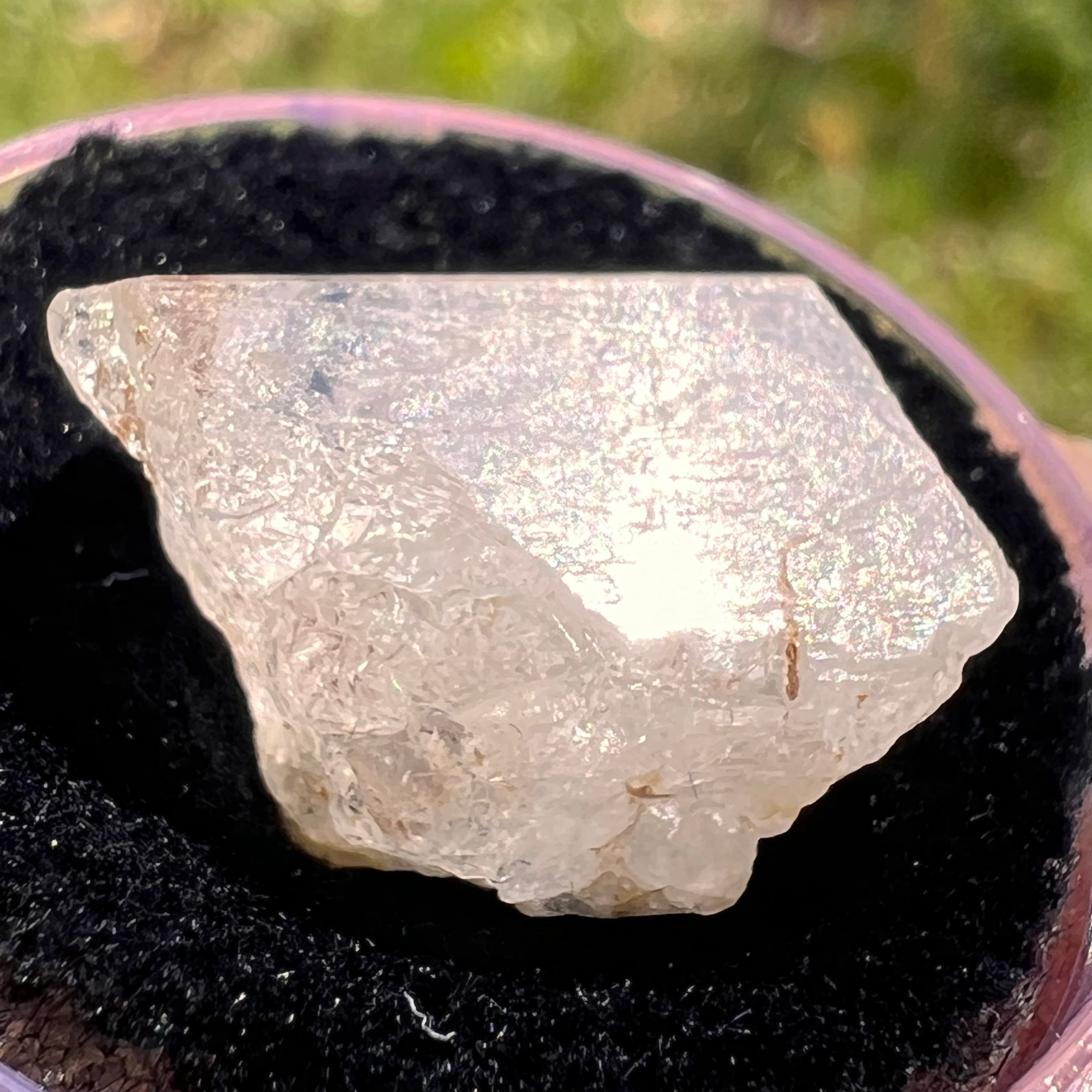 Phenakite Crystal #56-Moldavite Life