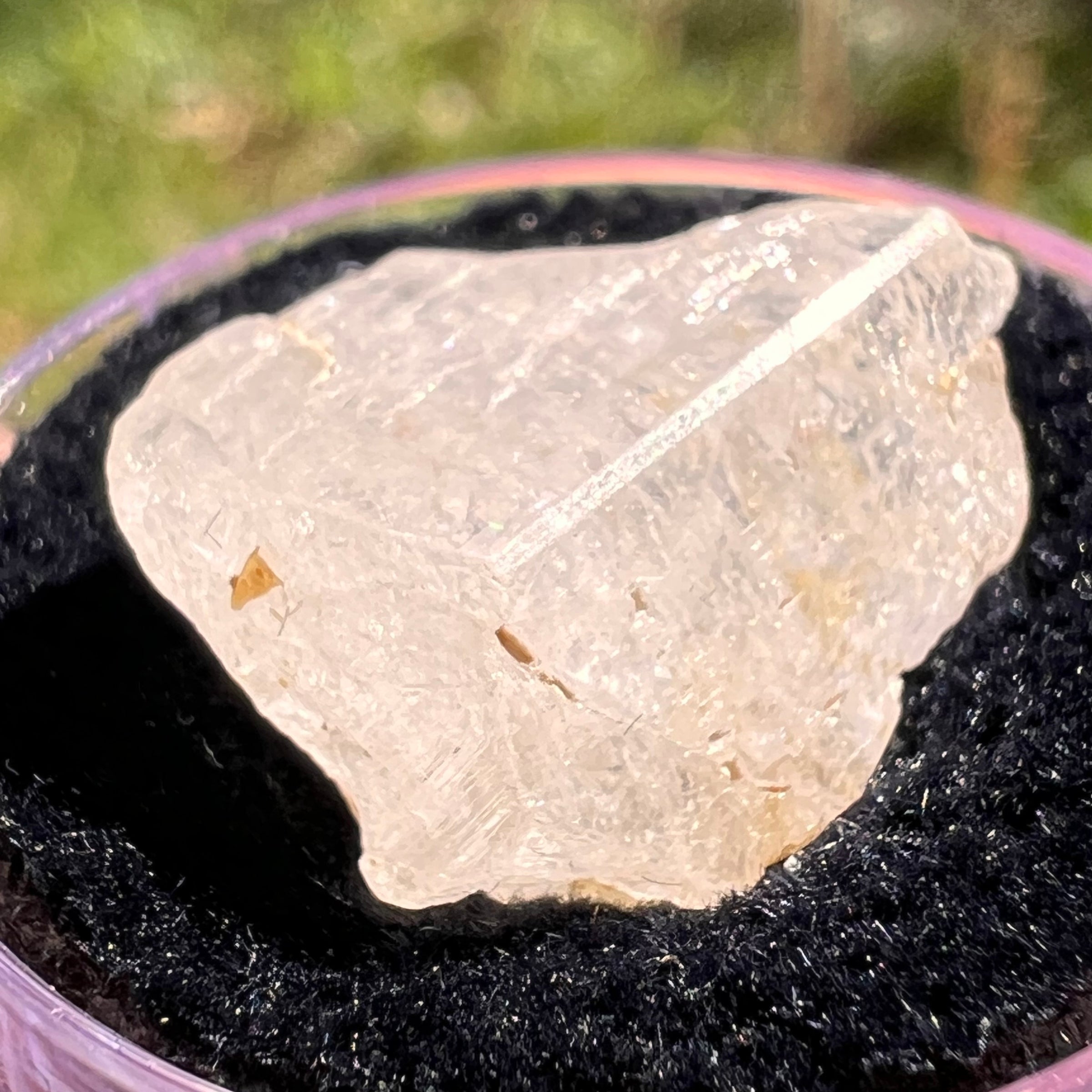 Phenakite Crystal #56-Moldavite Life