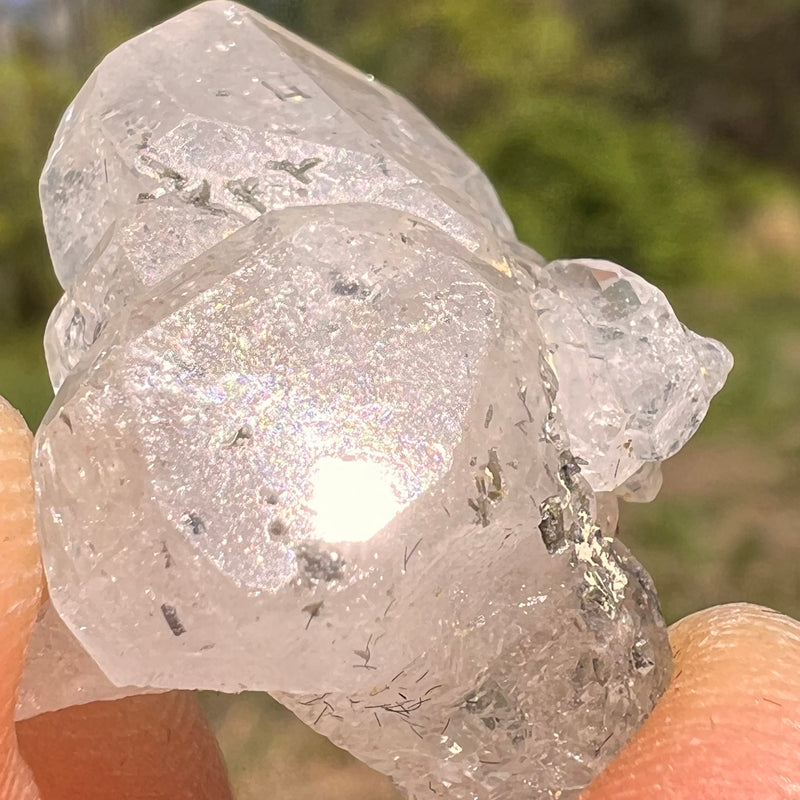 Phenakite Crystal #60-Moldavite Life