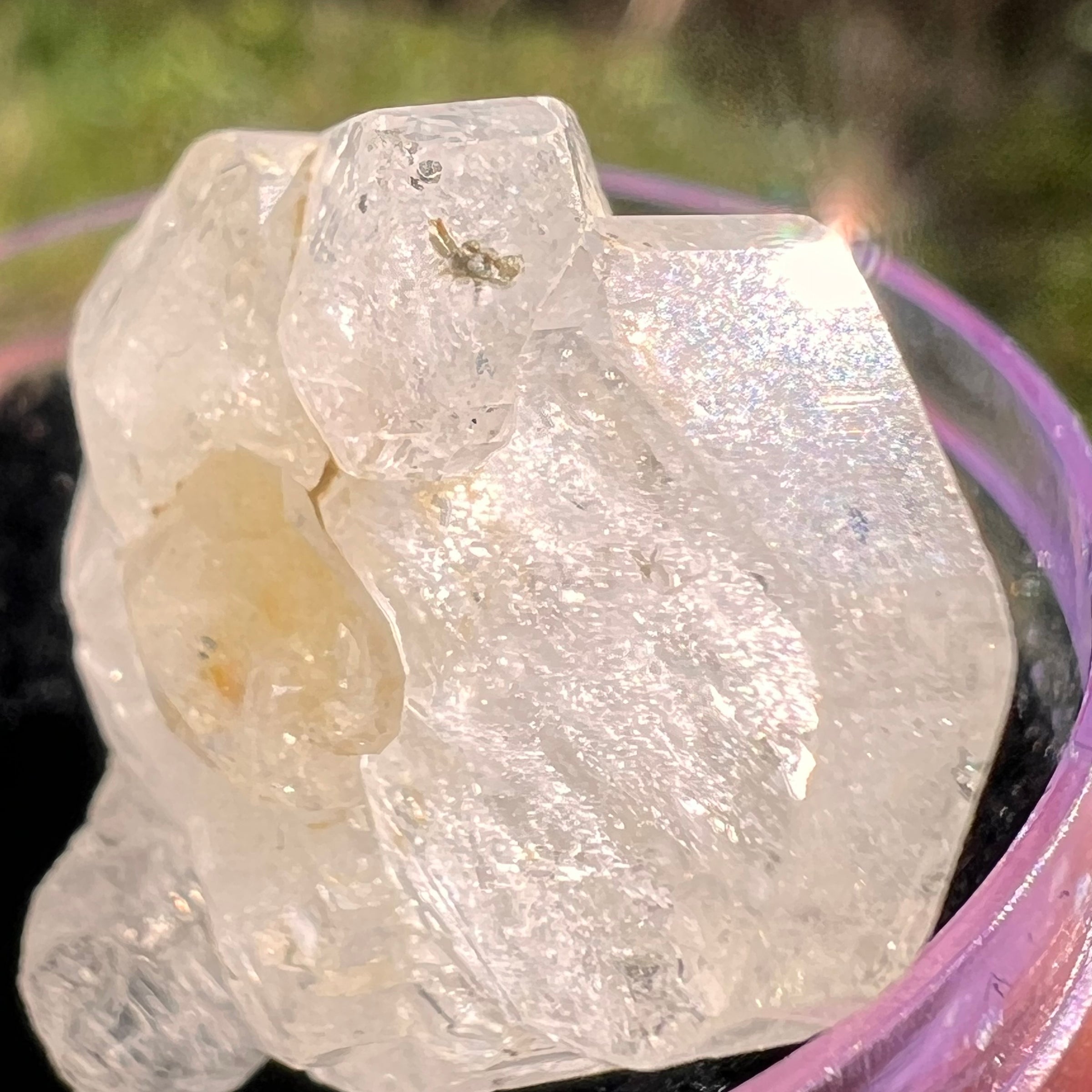 Phenakite Crystal #60-Moldavite Life