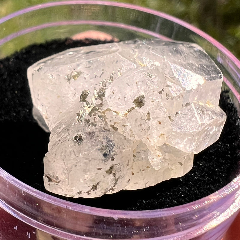 Phenakite Crystal #60-Moldavite Life