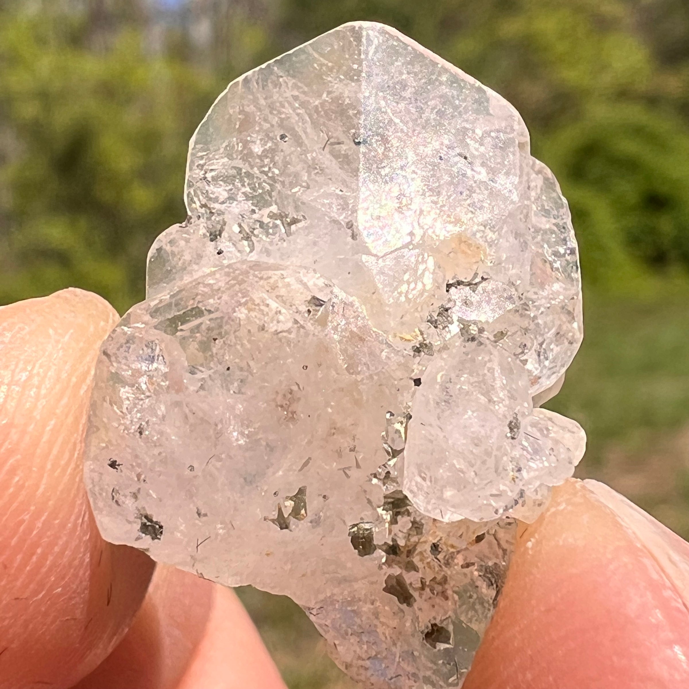 Phenakite Crystal #60-Moldavite Life