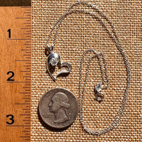 Phenakite Heart Necklace Sterling Silver #8038-Moldavite Life