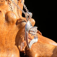 Phenakite Heart Necklace Sterling Silver #8038-Moldavite Life