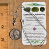 Phenakite & Moldavite Necklace Sterling #6952-Moldavite Life