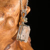 Phenakite & Moldavite Necklace Sterling #7260-Moldavite Life
