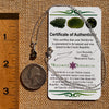 Phenakite & Moldavite Necklace Sterling #7880-Moldavite Life