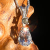 Phenakite & Moldavite Necklace Sterling #7950-Moldavite Life