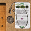 Phenakite & Moldavite Necklace Sterling #7951-Moldavite Life