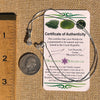 Phenakite & Moldavite Necklace Sterling #7953-Moldavite Life