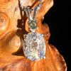 Phenakite & Moldavite Necklace Sterling #7954-Moldavite Life